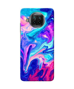 Abstract colorful water Mi 10i Back Cover