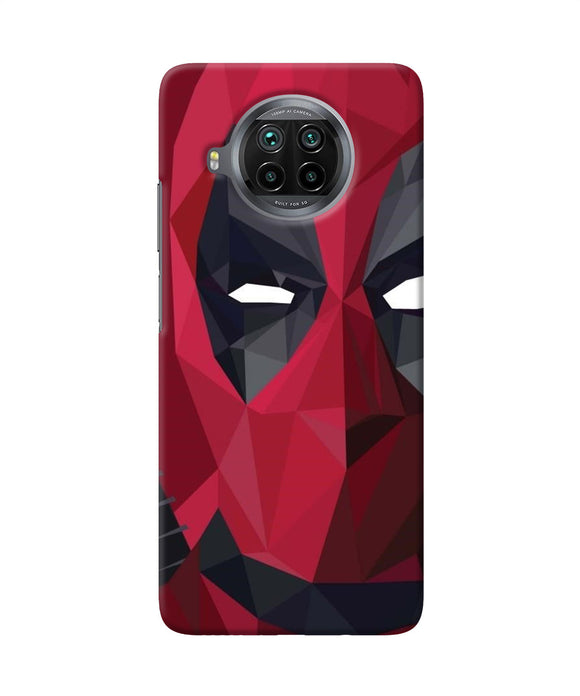 Abstract deadpool half mask Mi 10i Back Cover