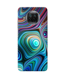 Abstract coloful waves Mi 10i Back Cover