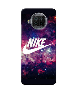 NIke galaxy logo Mi 10i Back Cover