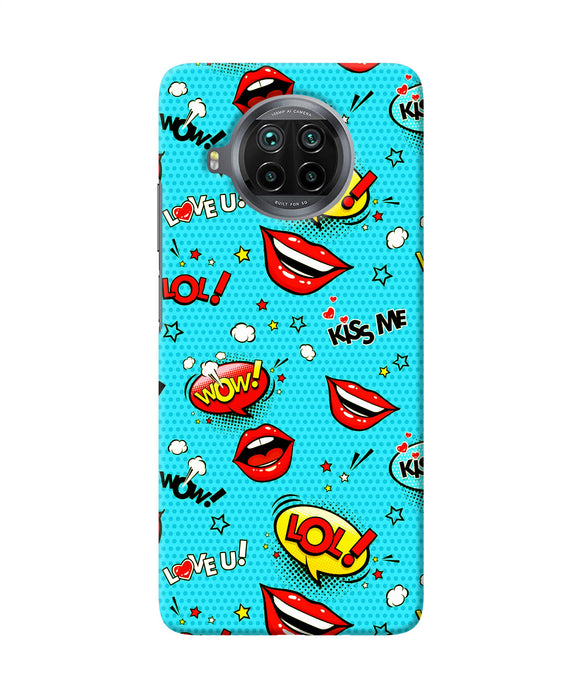 Lol lips print Mi 10i Back Cover