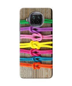 Colorful shoelace Mi 10i Back Cover