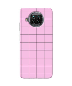 Pink square print Mi 10i Back Cover