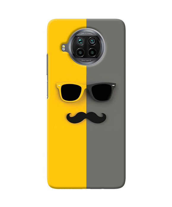 Mustache glass Mi 10i Back Cover