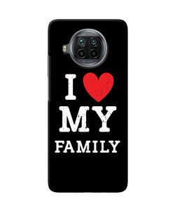 I love my family Mi 10i Back Cover