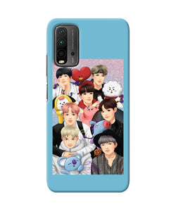 BTS with animals Redmi 9 Power Back Cover