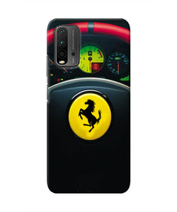 Ferrari Steeriing Wheel Redmi 9 Power Real 4D Back Cover