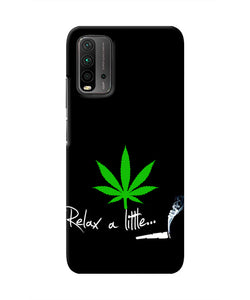 Weed Relax Quote Redmi 9 Power Real 4D Back Cover