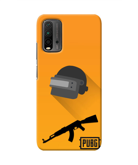 PUBG Helmet and Gun Redmi 9 Power Real 4D Back Cover
