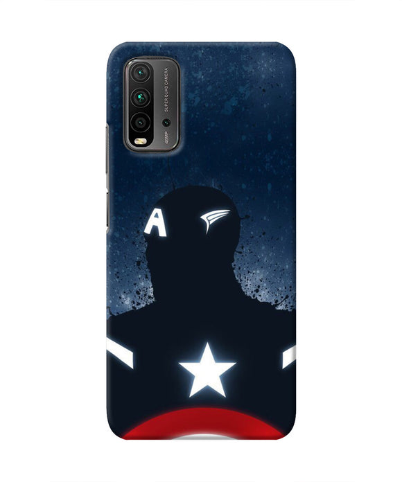 Captain america Shield Redmi 9 Power Real 4D Back Cover