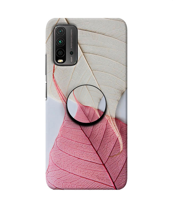 Buy White Pink Leaf Redmi Power Pop Case at just – Shoproom