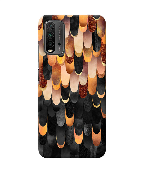 Abstract wooden rug Redmi 9 Power Back Cover