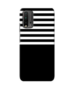 Black and white print Redmi 9 Power Back Cover