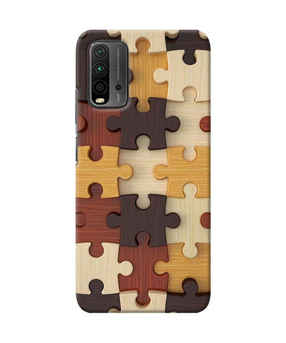Wooden puzzle Redmi 9 Power Back Cover