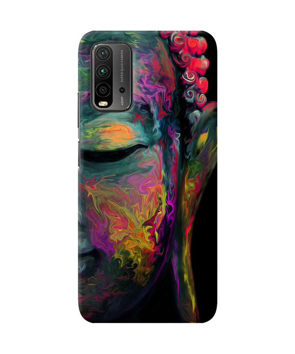 Buddha face painting Redmi 9 Power Back Cover