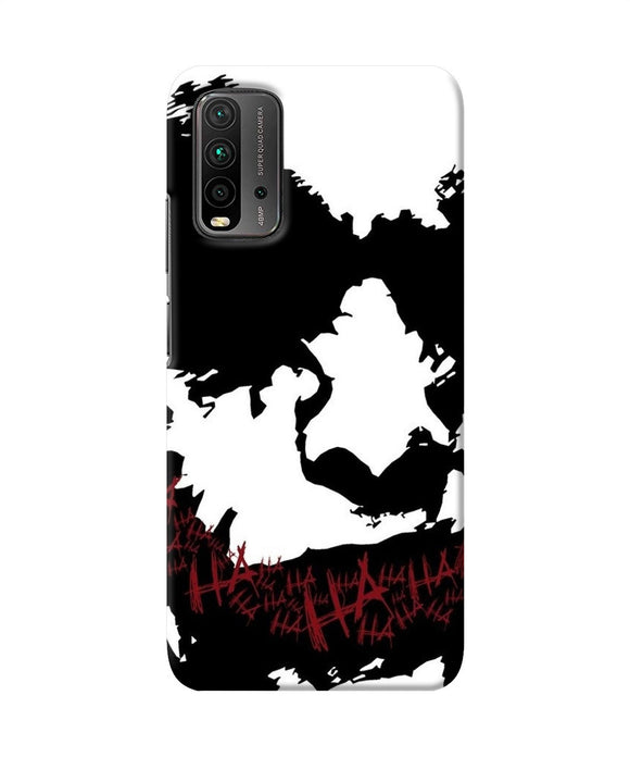 Black and white joker rugh sketch Redmi 9 Power Back Cover