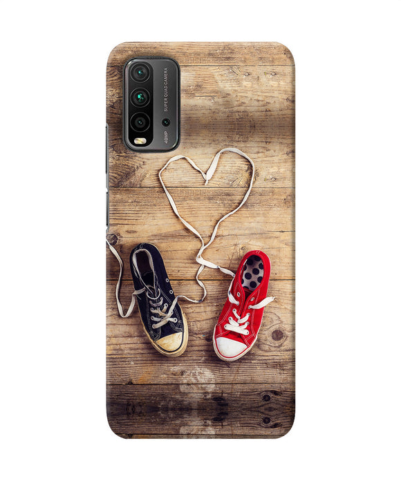 Shoelace heart Redmi 9 Power Back Cover