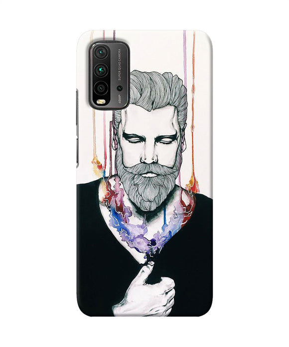 Beard man character Redmi 9 Power Back Cover