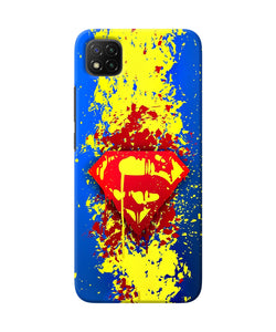 Superman logo Poco C3 Back Cover