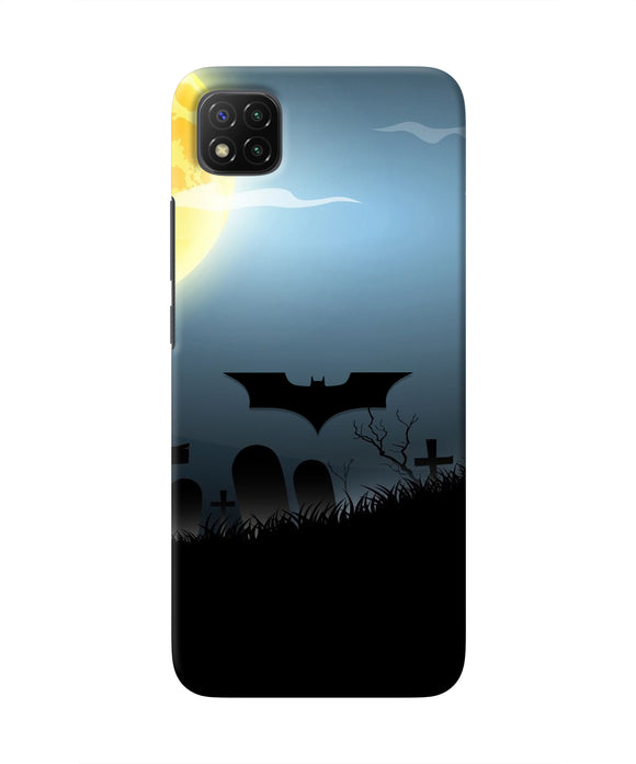 Batman Scary cemetry Poco C3 Real 4D Back Cover