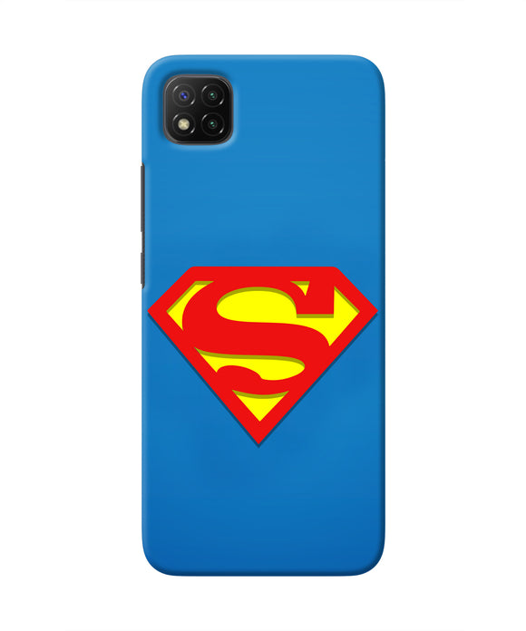 Superman Blue Poco C3 Real 4D Back Cover