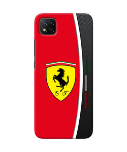 Ferrari Abstract Poco C3 Real 4D Back Cover