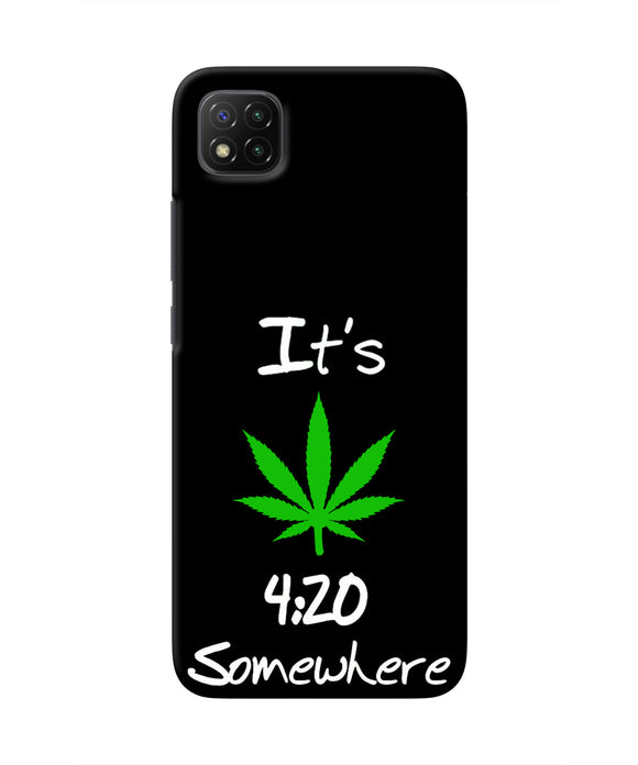 Weed Quote Poco C3 Real 4D Back Cover
