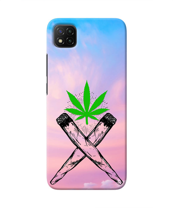 Weed Dreamy Poco C3 Real 4D Back Cover