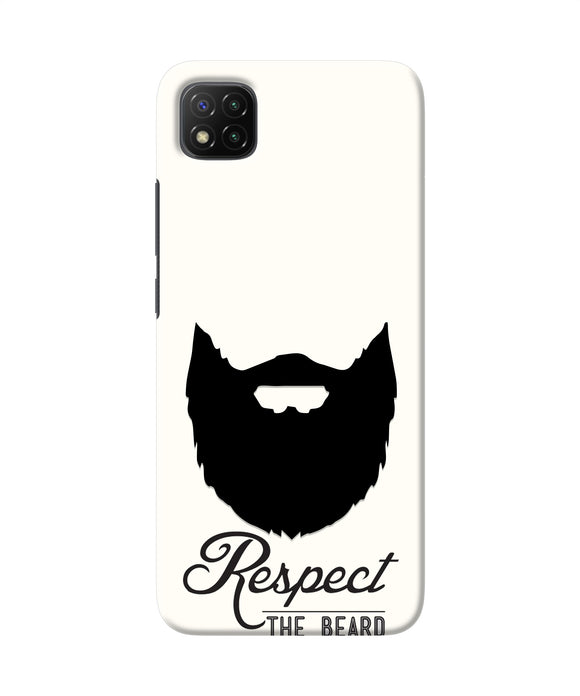 Respect the Beard Poco C3 Real 4D Back Cover