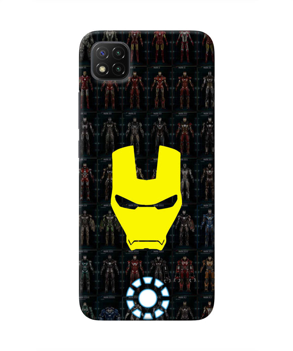 Iron Man Suit Poco C3 Real 4D Back Cover