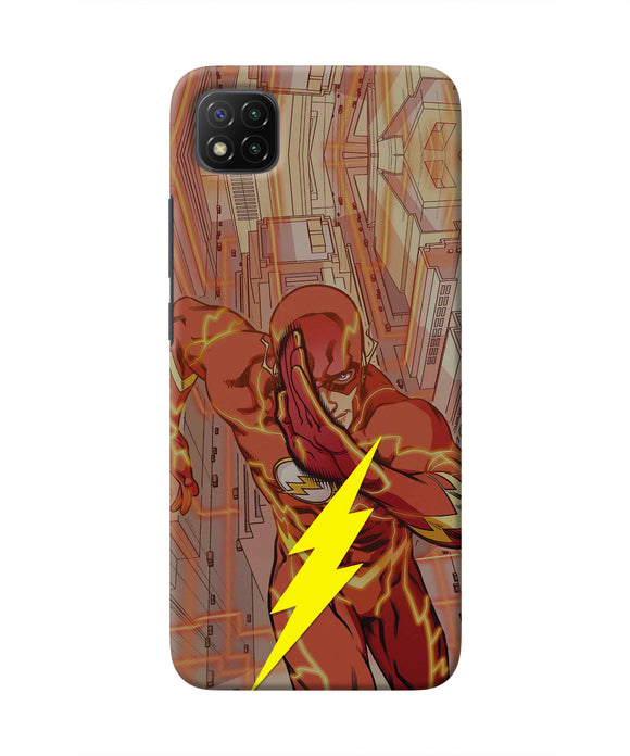 Flash Running Poco C3 Real 4D Back Cover