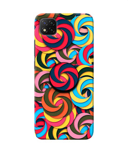 Spiral Pattern Poco C3 Pop Case