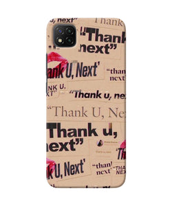 Thank you next Poco C3 Back Cover