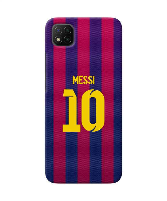 Messi 10 tshirt Poco C3 Back Cover