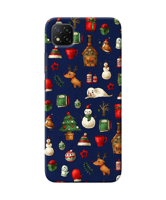 Canvas christmas print Poco C3 Back Cover