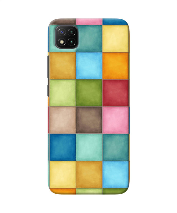 Abstract colorful squares Poco C3 Back Cover