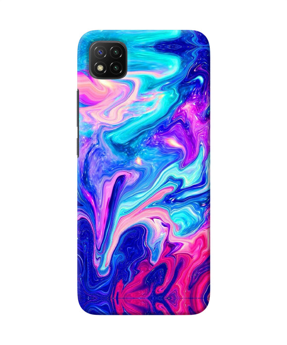 Abstract colorful water Poco C3 Back Cover