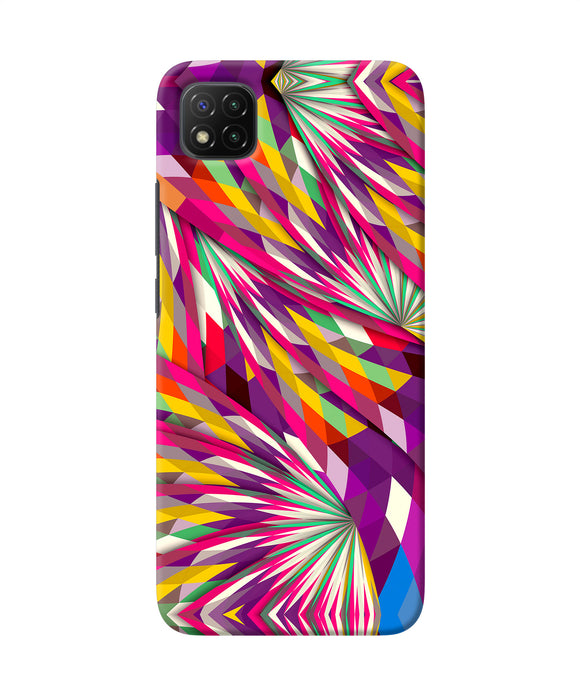 Abstract colorful print Poco C3 Back Cover