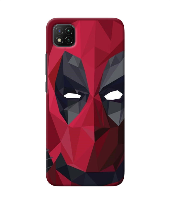 Abstract deadpool mask Poco C3 Back Cover