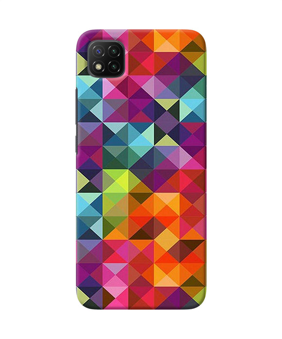 Abstract triangle pattern Poco C3 Back Cover