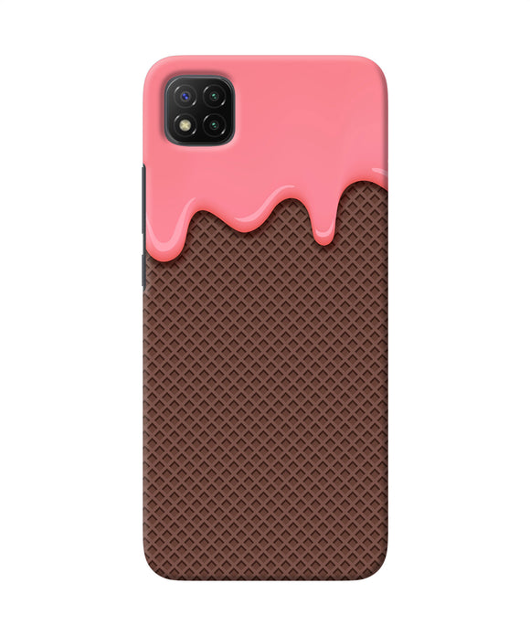 Waffle cream biscuit Poco C3 Back Cover