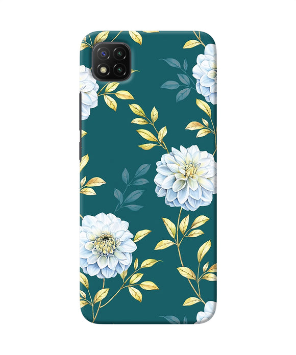 Flower canvas Poco C3 Back Cover