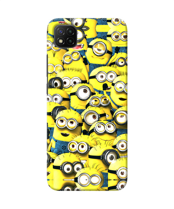 Minions mini crowd Poco C3 Back Cover