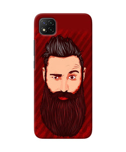 Beardo character Poco C3 Back Cover