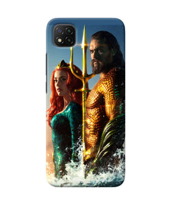 Aquaman couple Poco C3 Back Cover