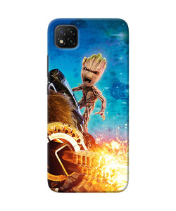 Groot angry Poco C3 Back Cover