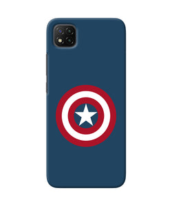 Captain america logo Poco C3 Back Cover