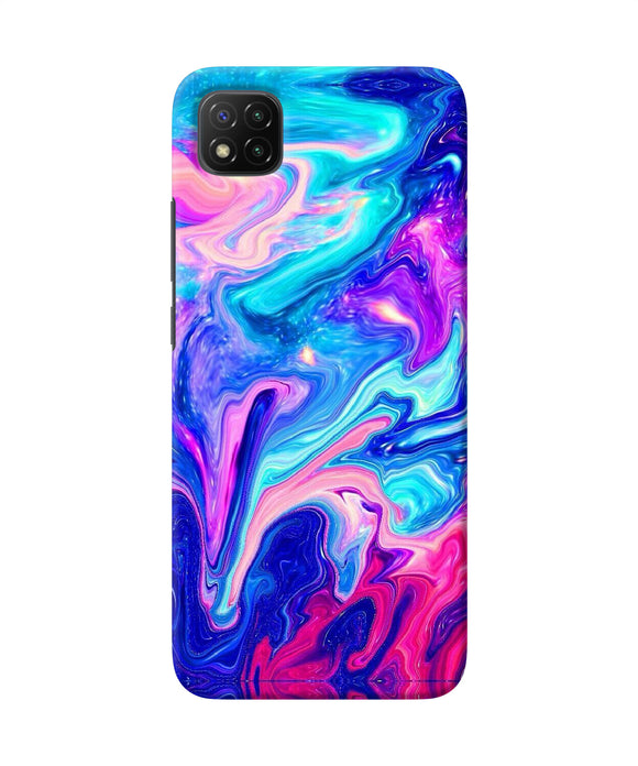 Abstract colorful water Poco C3 Back Cover