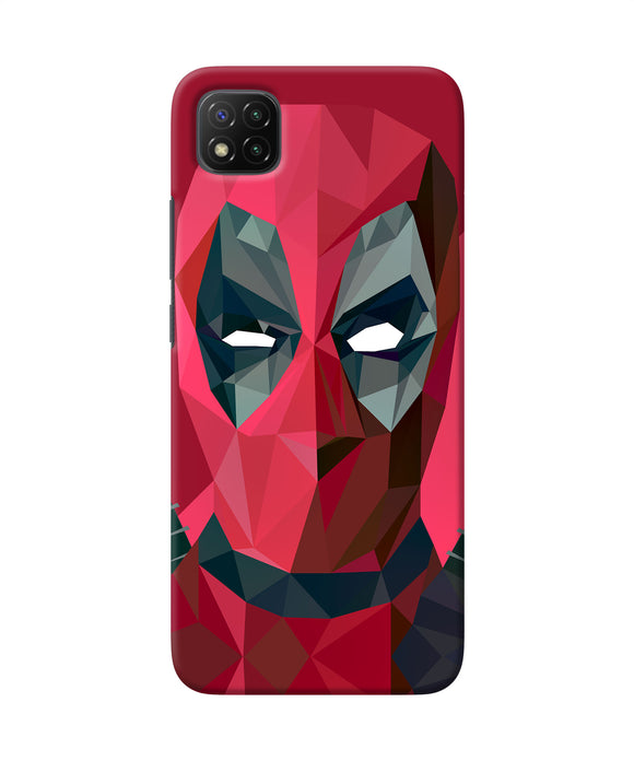 Abstract deadpool full mask Poco C3 Back Cover