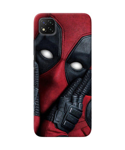 Thinking deadpool Poco C3 Back Cover